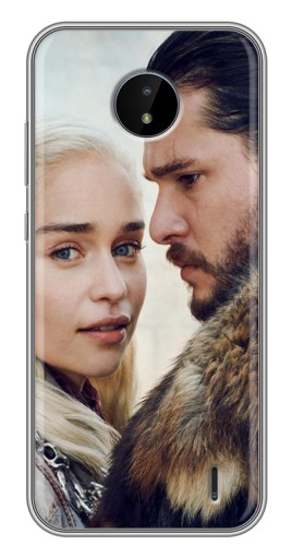 Чехол с печатью "Дейнерис и Сноу" для Nokia C20