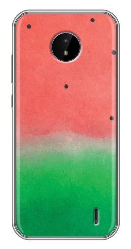 Силиконовый чехол с изображением "Дизайн арбуза" для Nokia C20