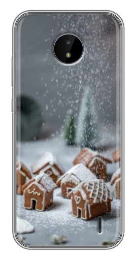 Чехол с печатью "Домики из пряников" для Nokia C20
