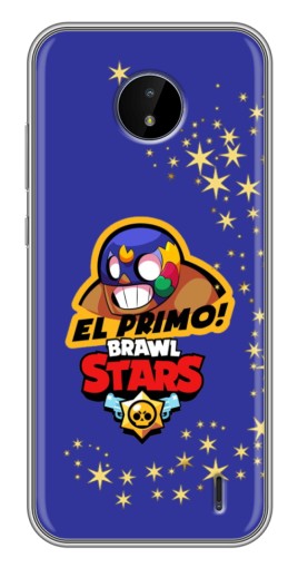 Чехол с принтом "El Primo в маске" для Nokia C20