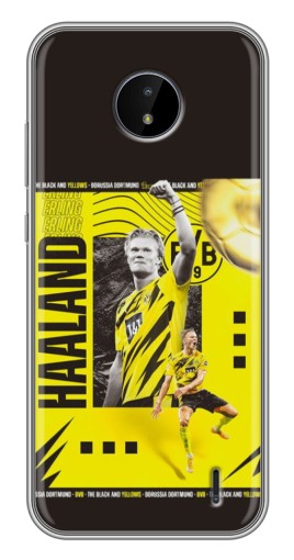 Силиконовый чехол с изображением "Golden Haaland" для Nokia C20