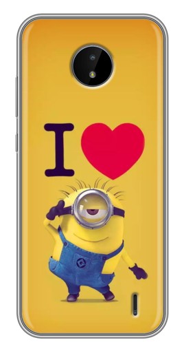 Чехол с принтом "I Love Minion" для Nokia C20