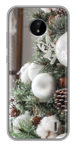 Чехол с печатью "Игрушки на елке" для Nokia C20