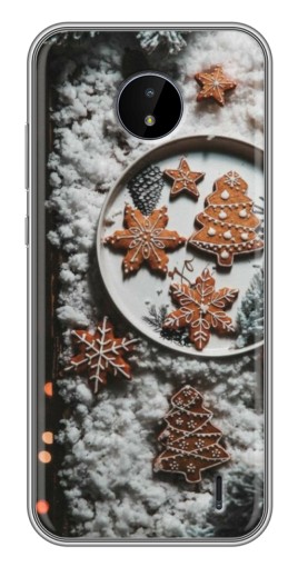 Силиконовый чехол с изображением "Имбирные пряники" для Nokia C20