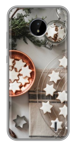 Чехол с принтом "Имбирные звездочки" для Nokia C20