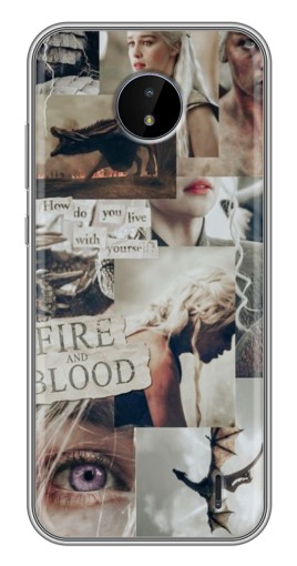 Чехол с печатью "Коллаж Дейнерис" для Nokia C20