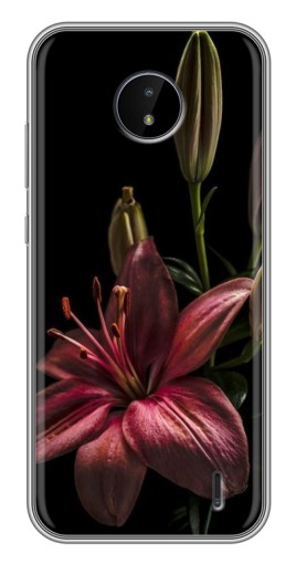 Чехол с принтом "Красная лилия " для Nokia C20