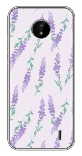 Чехол с печатью "Лавандовый фон " для Nokia C20