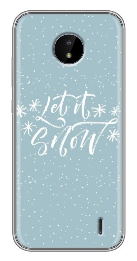 Чехол с принтом "Let it Snow" для Nokia C20