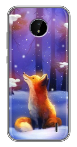 Чехол с печатью "Лисичка в лесу" для Nokia C20