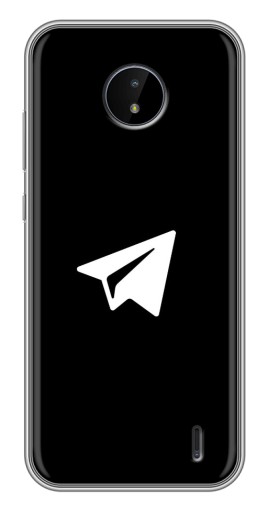 Чехол с печатью "Лого Телеграм" для Nokia C20
