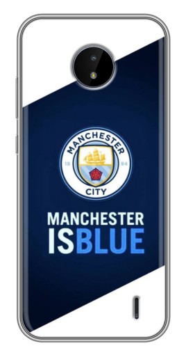 Силиконовый чехол с изображением "Manchester is Blue" для Nokia C20