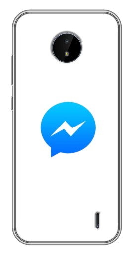 Чехол с принтом "messenger logo" для Nokia C20