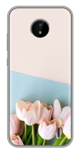 Чехол с картинкой "Нежные тюльпаны" для Nokia C20