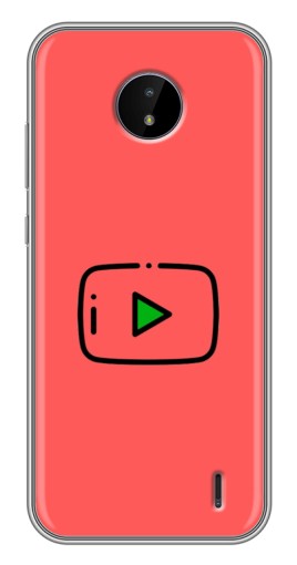 Чехол с принтом "Рисованная кнопка" для Nokia C20