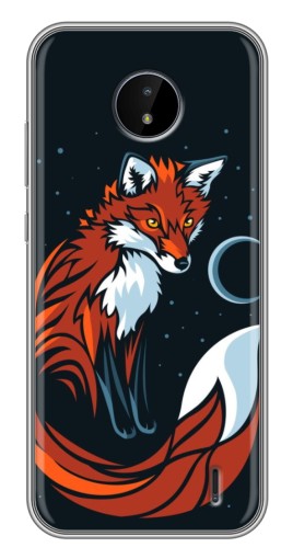 Чехол с картинкой "Рыжая лиса" для Nokia C20