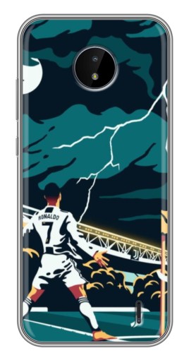 Чехол с принтом "Ronaldo празднование" для Nokia C20