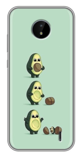 Чехол с печатью "Рождение авокадо" для Nokia C20