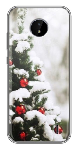 Чехол с печатью "Рождественская елка" для Nokia C20
