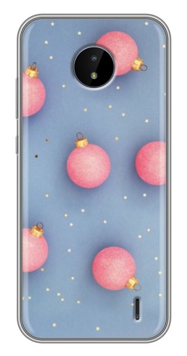 Чехол с принтом "Розовые шары" для Nokia C20