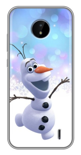 Силиконовый чехол с изображением "Снеговик Олаф" для Nokia C20