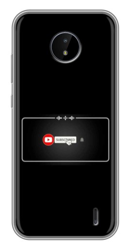 Чехол с принтом "subscribed" для Nokia C20