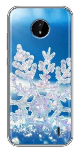 Чехол с картинкой "Яркая снежинка" для Nokia C20