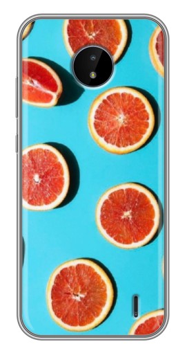 Чехол с печатью "Яркие грейпфруты" для Nokia C20