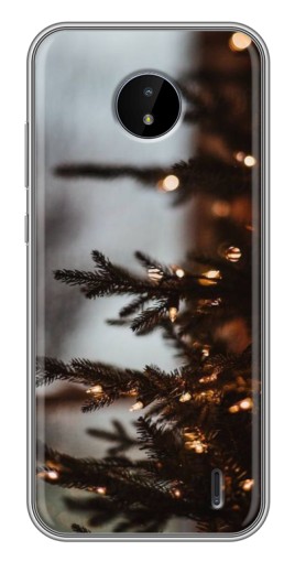 Чехол с печатью "Елка с гирляндой" для Nokia C20