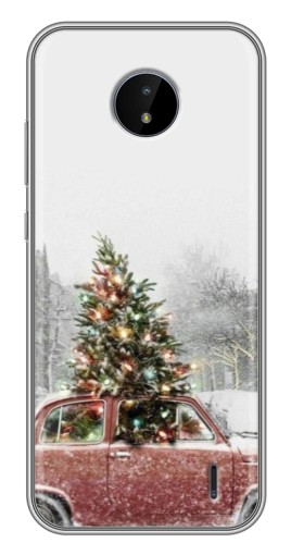 Чехол с печатью "Елка в машине" для Nokia C20
