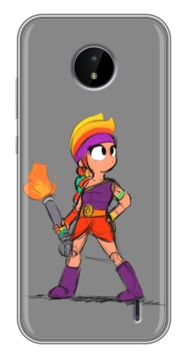 Силиконовый чехол с изображением "Amber с факелом" для Nokia C10