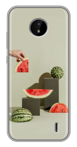 Чехол с принтом "Арт Арбузы" для Nokia C10