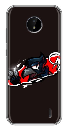 Чехол с печатью "Ассасин Ворон" для Nokia C10