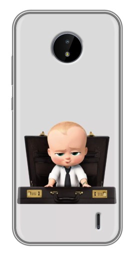 Чехол с картинкой "Босс с чемоданом" для Nokia C10