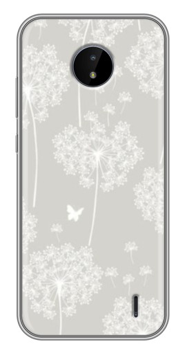 Чехол с картинкой "Фон одуванчиков " для Nokia C10