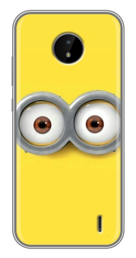 Чехол с принтом "Глаза Боба миньона" для Nokia C10