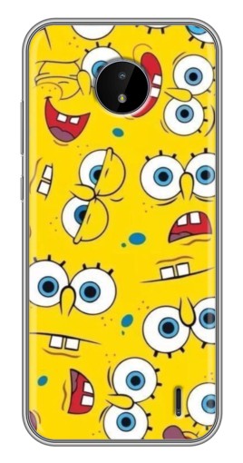 Чехол с картинкой "Глаза Спанч-Боба" для Nokia C10