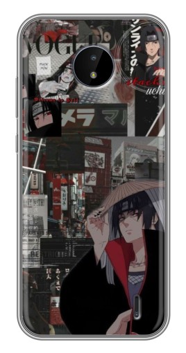Чехол с картинкой "Итачи комиксы" для Nokia C10