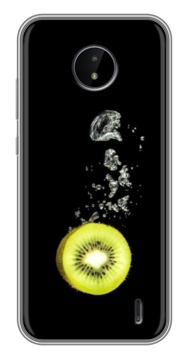 Чехол с принтом "Киви на черном" для Nokia C10