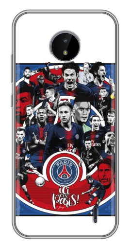 Чехол с картинкой "Команда PSG" для Nokia C10