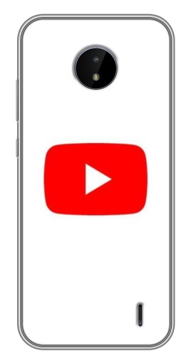 Чехол с принтом "Красная кнопка" для Nokia C10