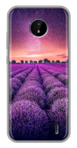 Чехол с картинкой "Лавандовое поле" для Nokia C10