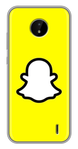 Чехол с картинкой "Лого Snapchat" для Nokia C10