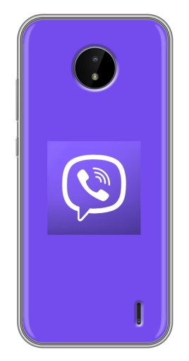 Чехол с картинкой "Лого Viber" для Nokia C10