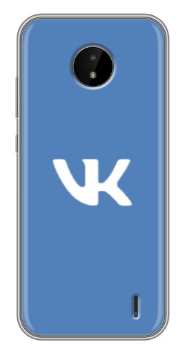 Силиконовый чехол с изображением "Лого ВК" для Nokia C10