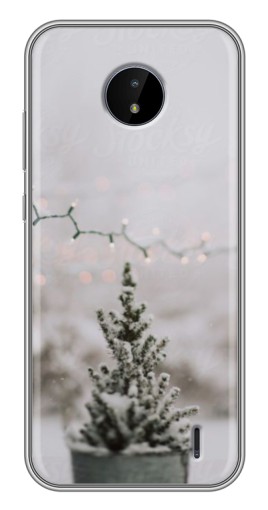 Чехол с картинкой "Маленькая елка" для Nokia C10