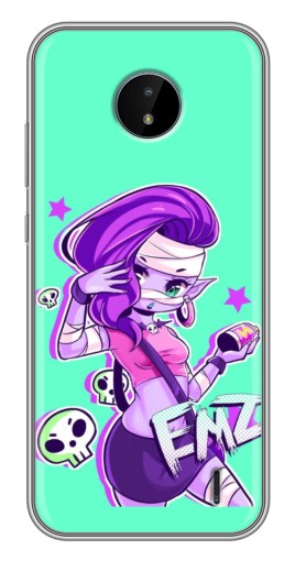 Чехол с картинкой "Милая Emz" для Nokia C10