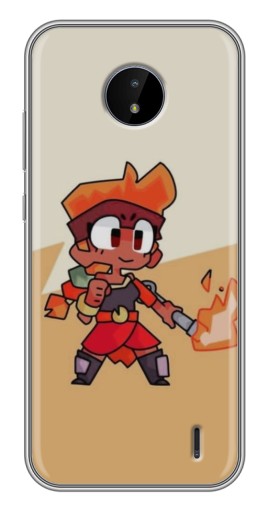 Чехол с печатью "Нарисованная Amber" для Nokia C10