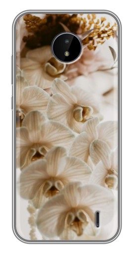 Силиконовый чехол с изображением "Нежная орхидея" для Nokia C10