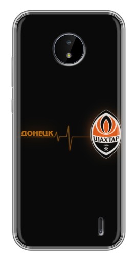 Чехол с картинкой "Шахтер в сердце" для Nokia C10